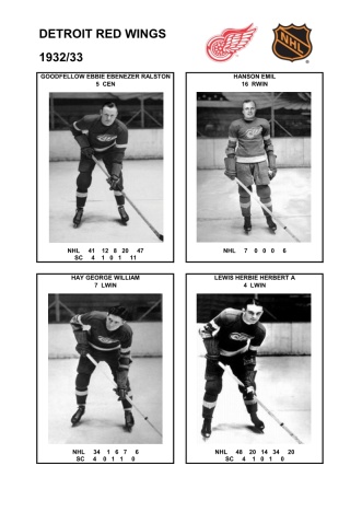 NHL det 1932-33 foto hracu3