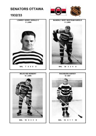 NHL otts 1932-33 foto hracu4