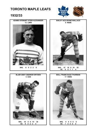 NHL tor 1932-33 foto hracu1