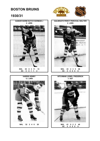 NHL bos 1930-31 foto hracu2