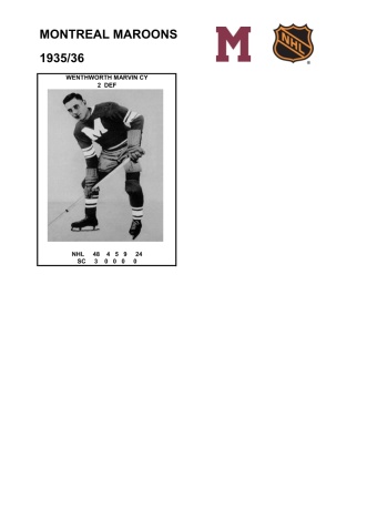 NHL mtlm 1935-36 foto hracu5