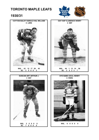 NHL tor 1930-31 foto hracu2