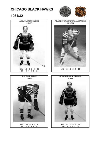 NHL chc 1931-32 foto hracu1